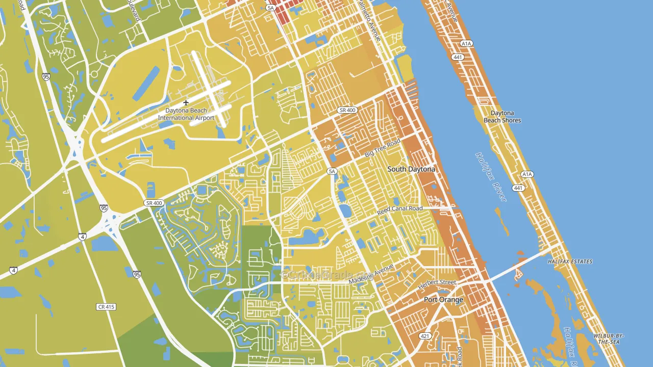 32119, FL Map of Vehicle Theft Rates