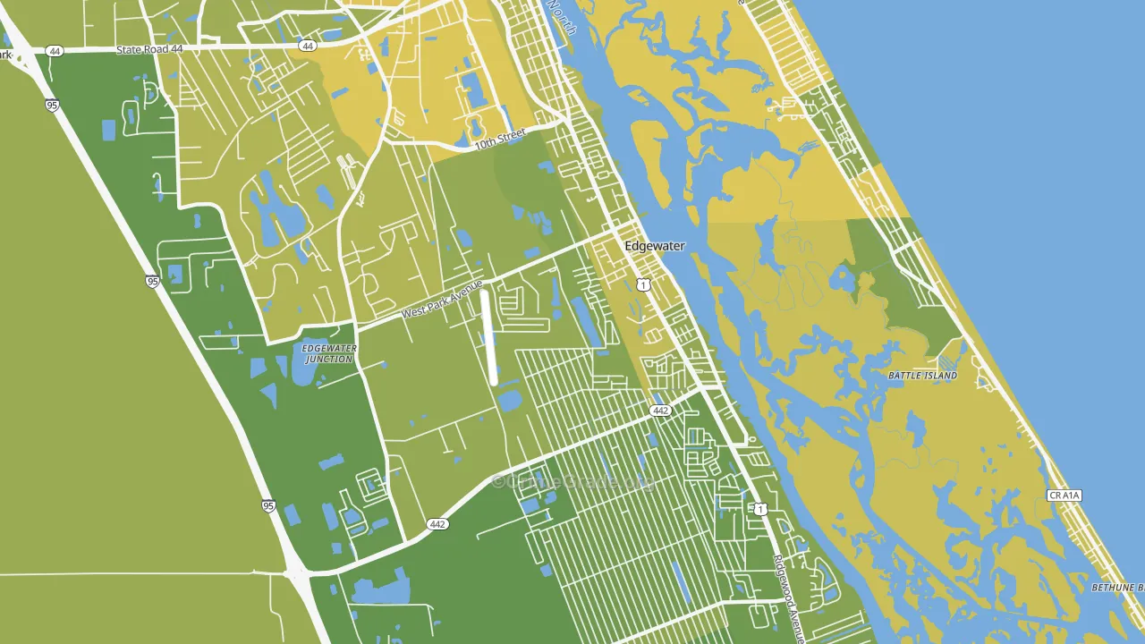 32132, FL Map of Vehicle Theft Rates