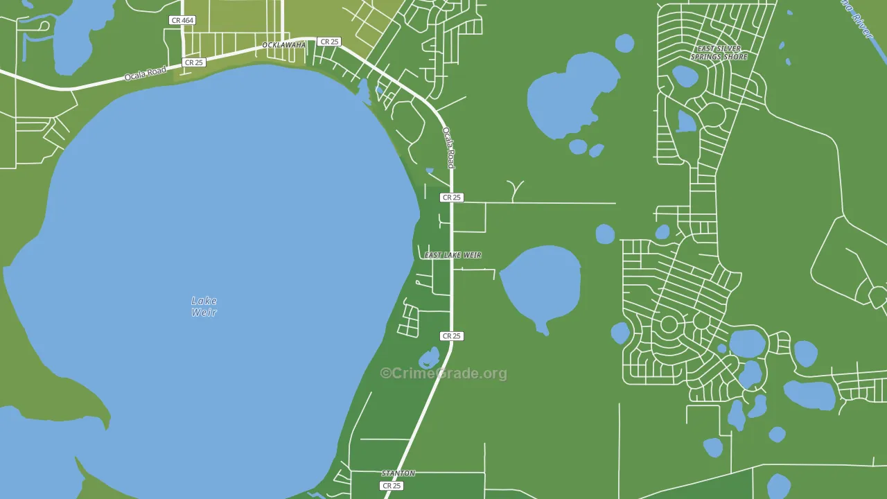 32133, FL Map of Vehicle Theft Rates