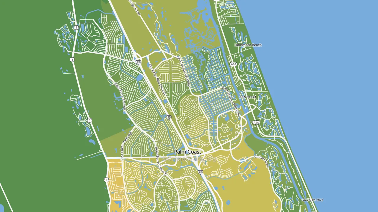 32137, FL Map of Vehicle Theft Rates