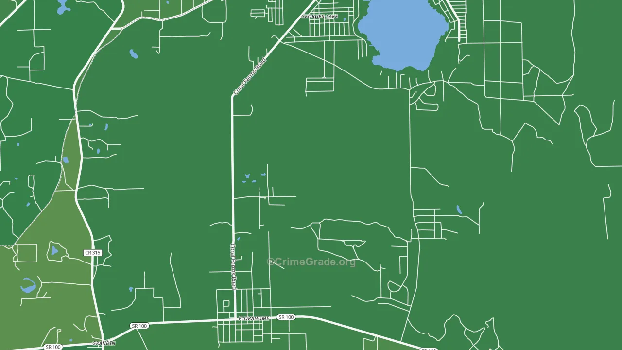 32140, FL Map of Vehicle Theft Rates