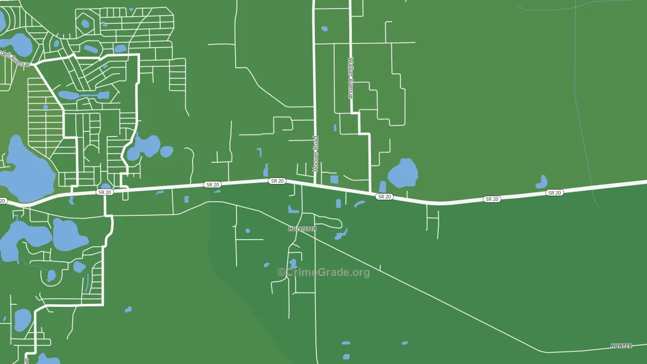32147, FL Map of Vehicle Theft Rates