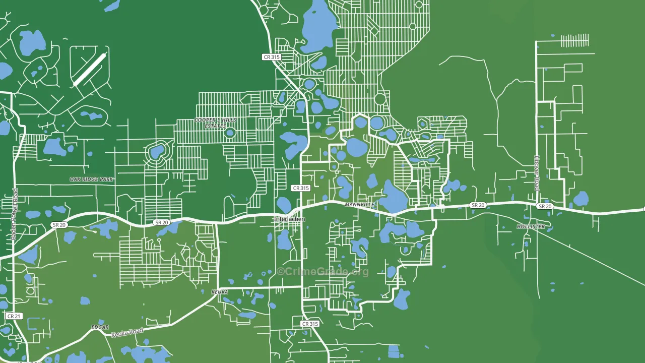 32148, FL Map of Vehicle Theft Rates