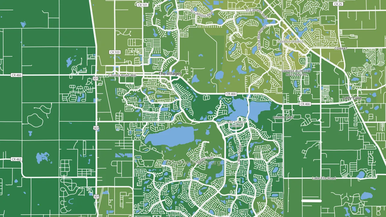 32162, FL Map of Vehicle Theft Rates