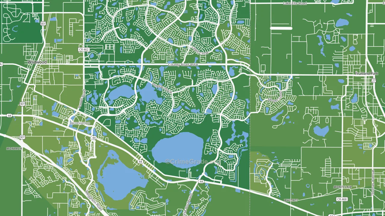 32163, FL Map of Vehicle Theft Rates