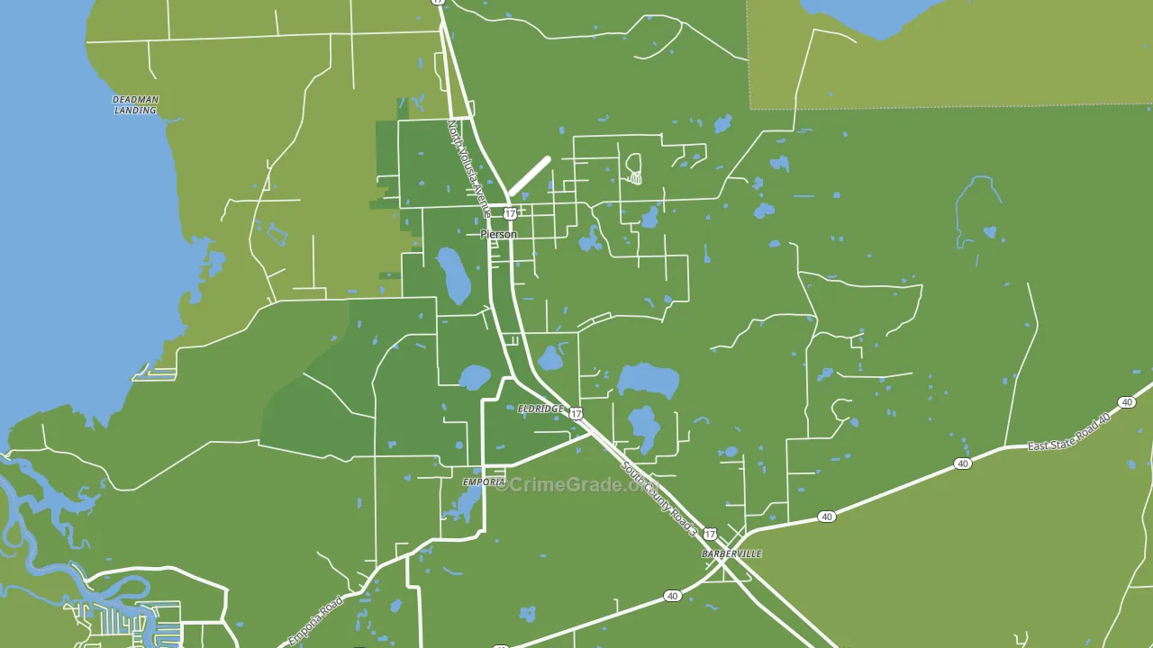 32180, FL Map of Vehicle Theft Rates