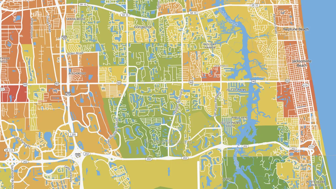 32224, FL Map of Vehicle Theft Rates