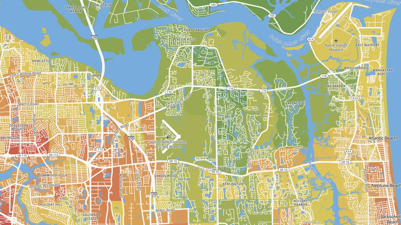 32225, FL Map of Vehicle Theft Rates