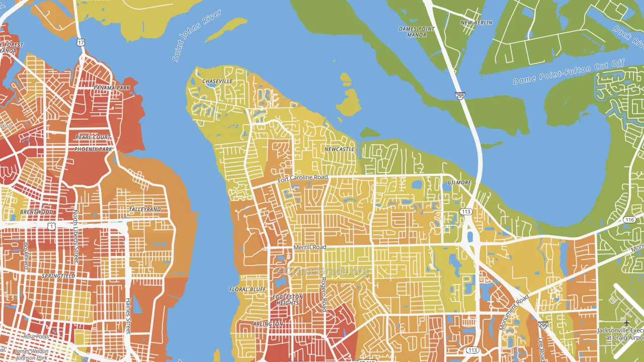 32277, FL Map of Vehicle Theft Rates
