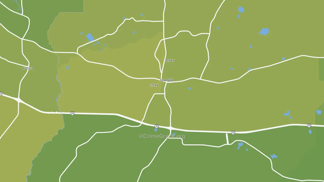 32331, FL Map of Vehicle Theft Rates