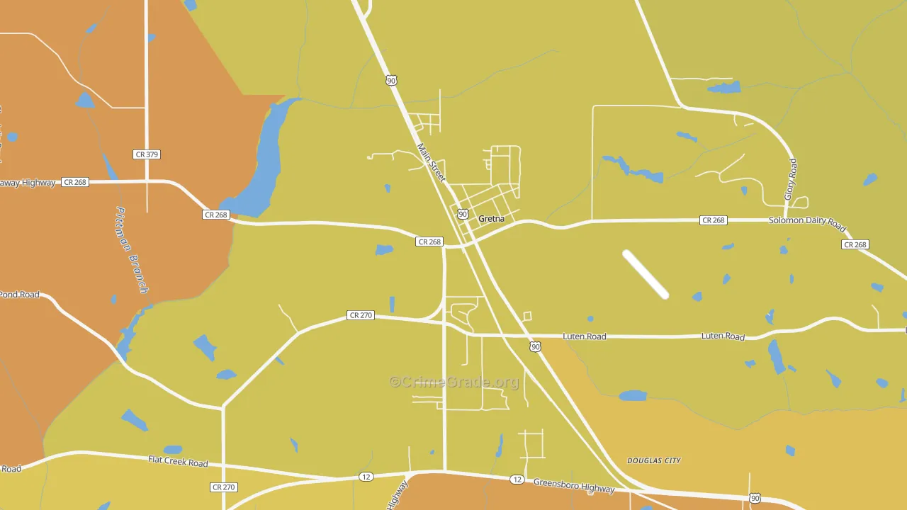 32332, FL Map of Vehicle Theft Rates