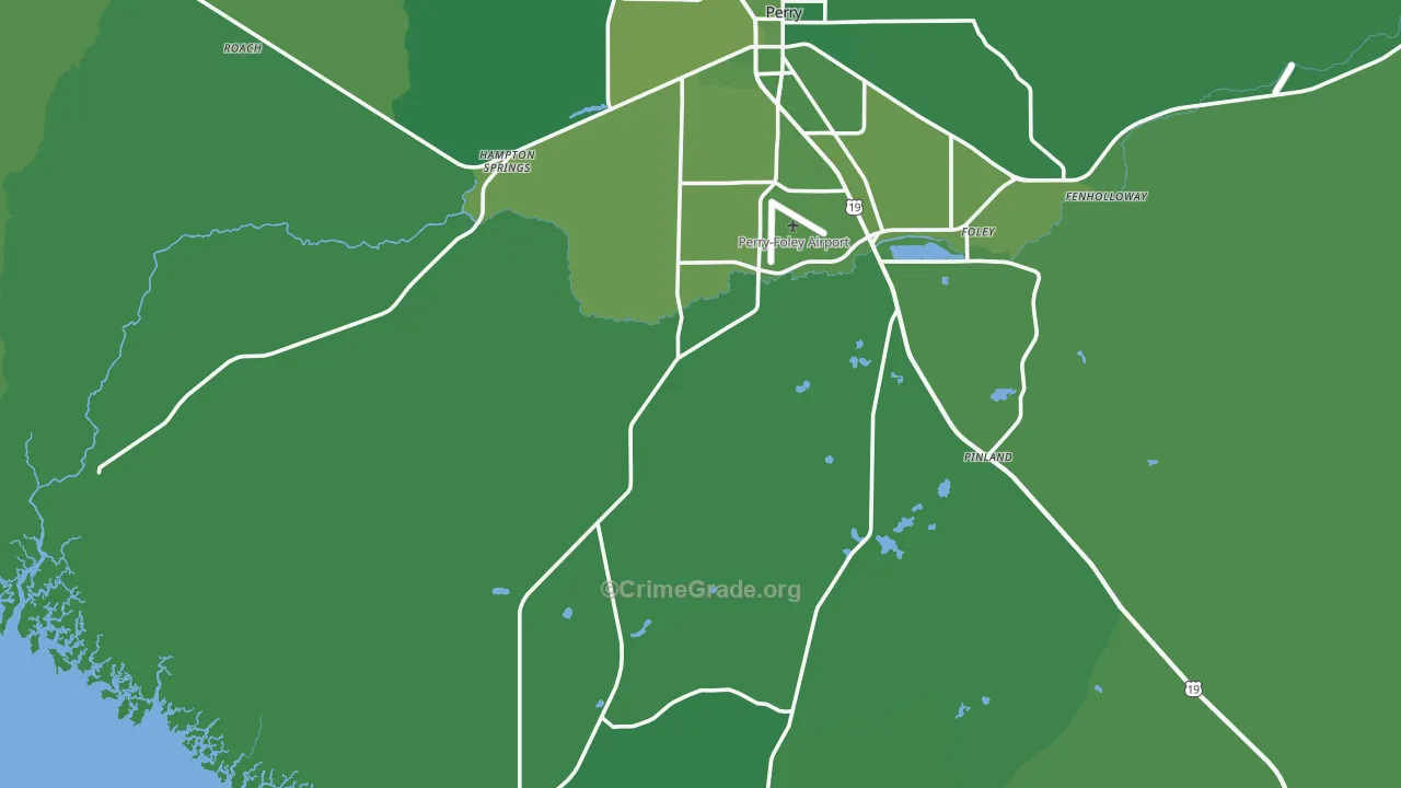 32348, FL Map of Vehicle Theft Rates