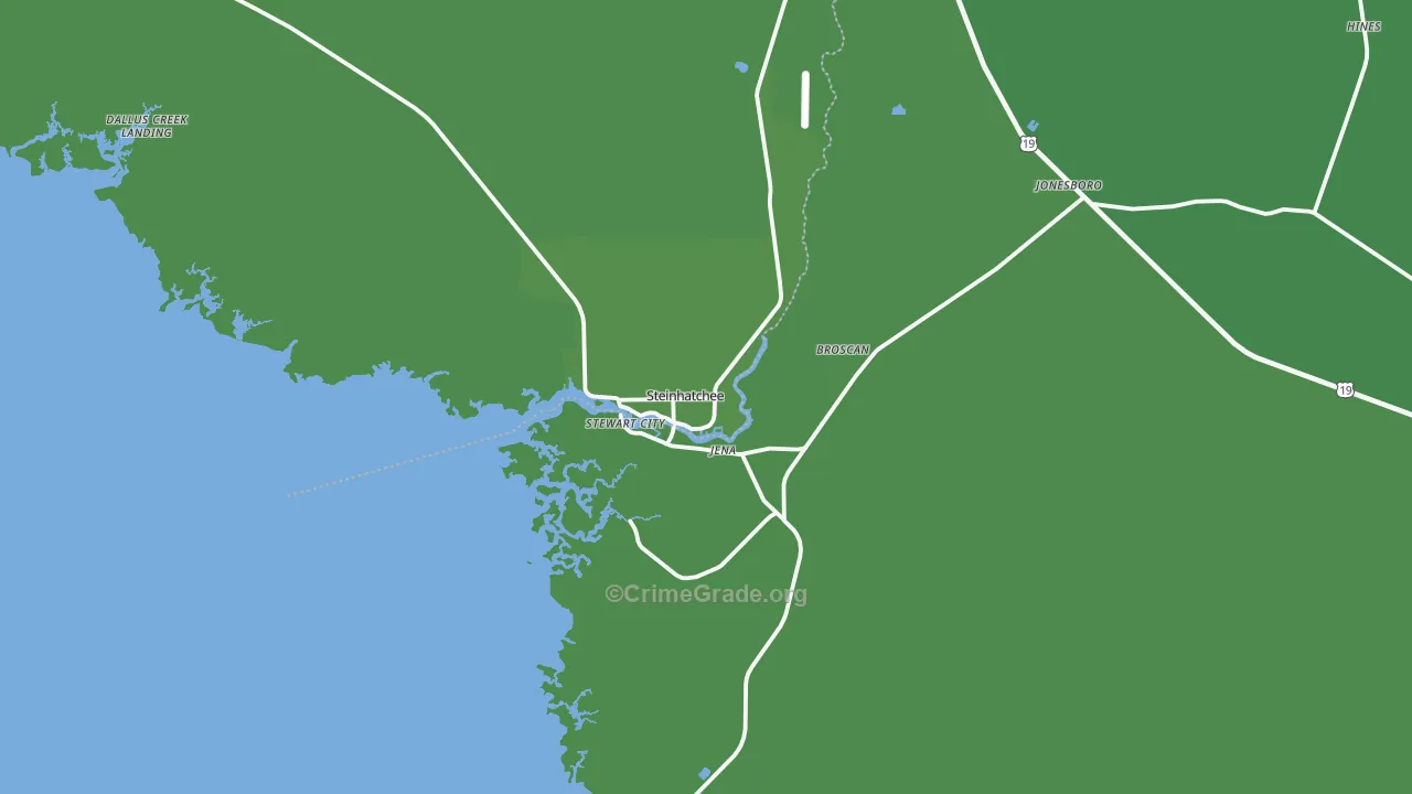 32359, FL Map of Vehicle Theft Rates