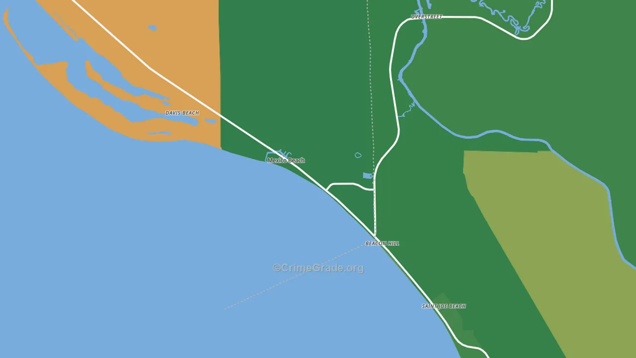 32410, FL Map of Vehicle Theft Rates