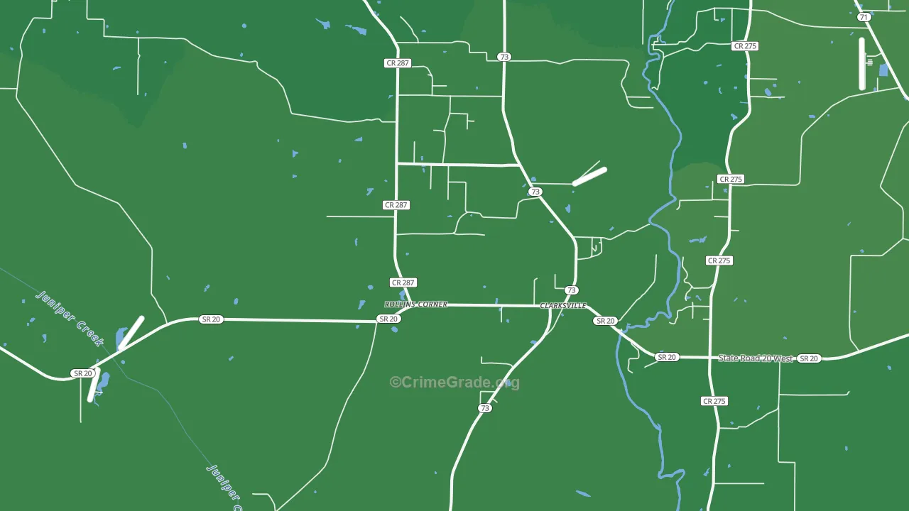 32430, FL Map of Vehicle Theft Rates
