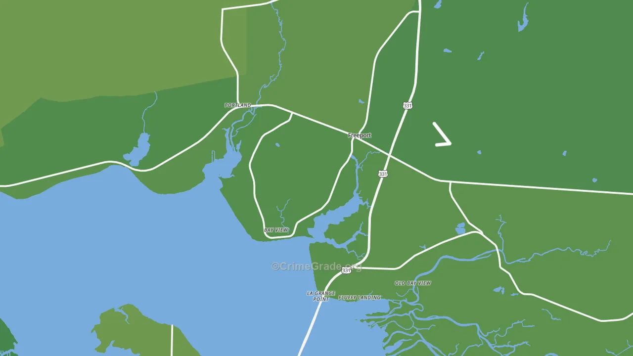 32439, FL Map of Vehicle Theft Rates