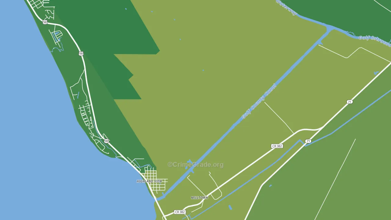 32457, FL Map of Vehicle Theft Rates