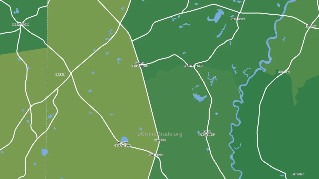 32464, FL Map of Vehicle Theft Rates