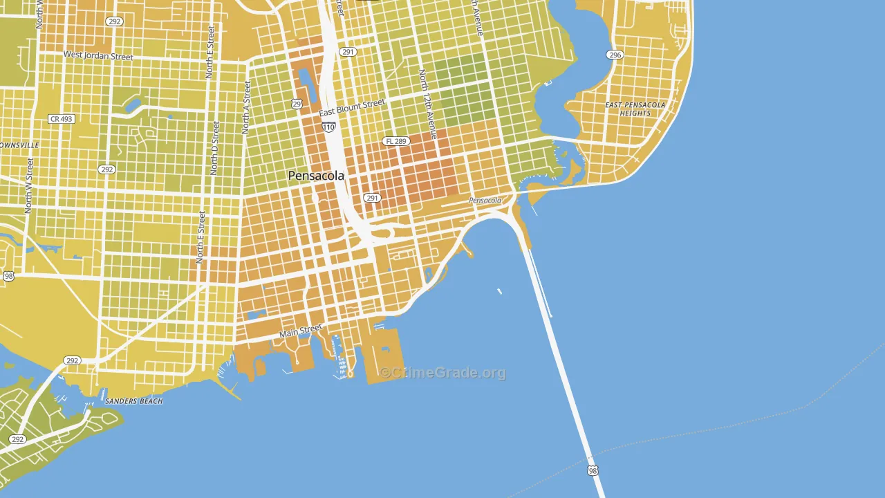 32520, FL Map of Vehicle Theft Rates
