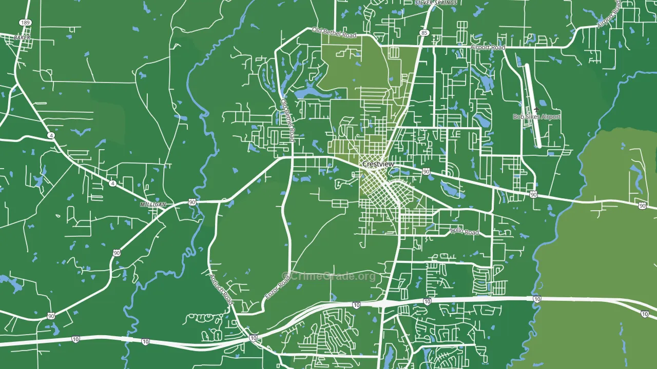 32536, FL Map of Vehicle Theft Rates
