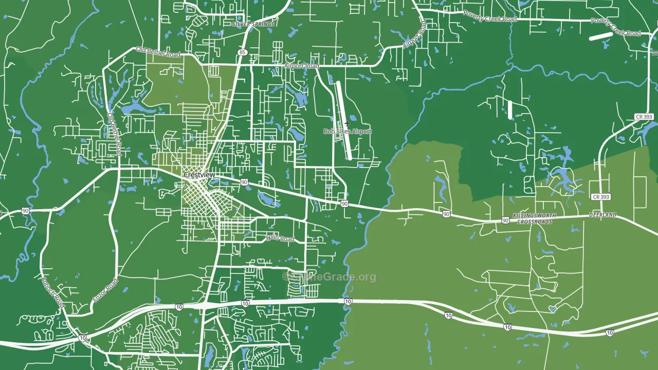 32539, FL Map of Vehicle Theft Rates