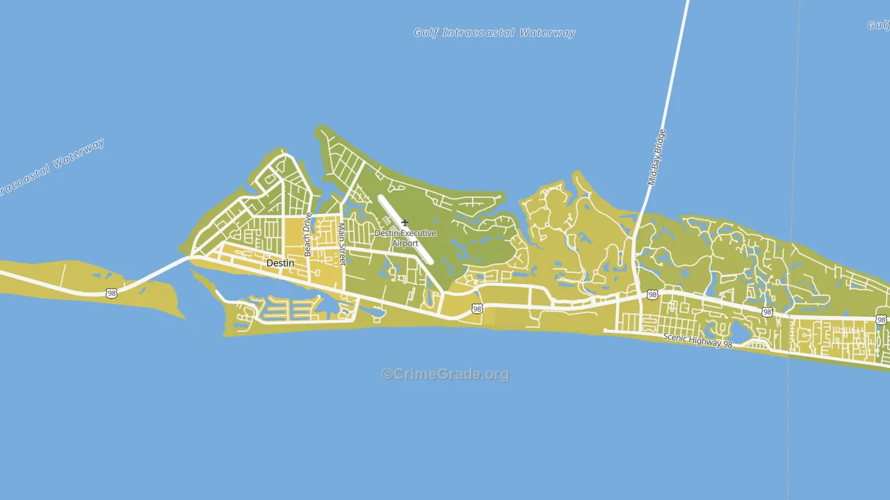 32541, FL Map of Vehicle Theft Rates