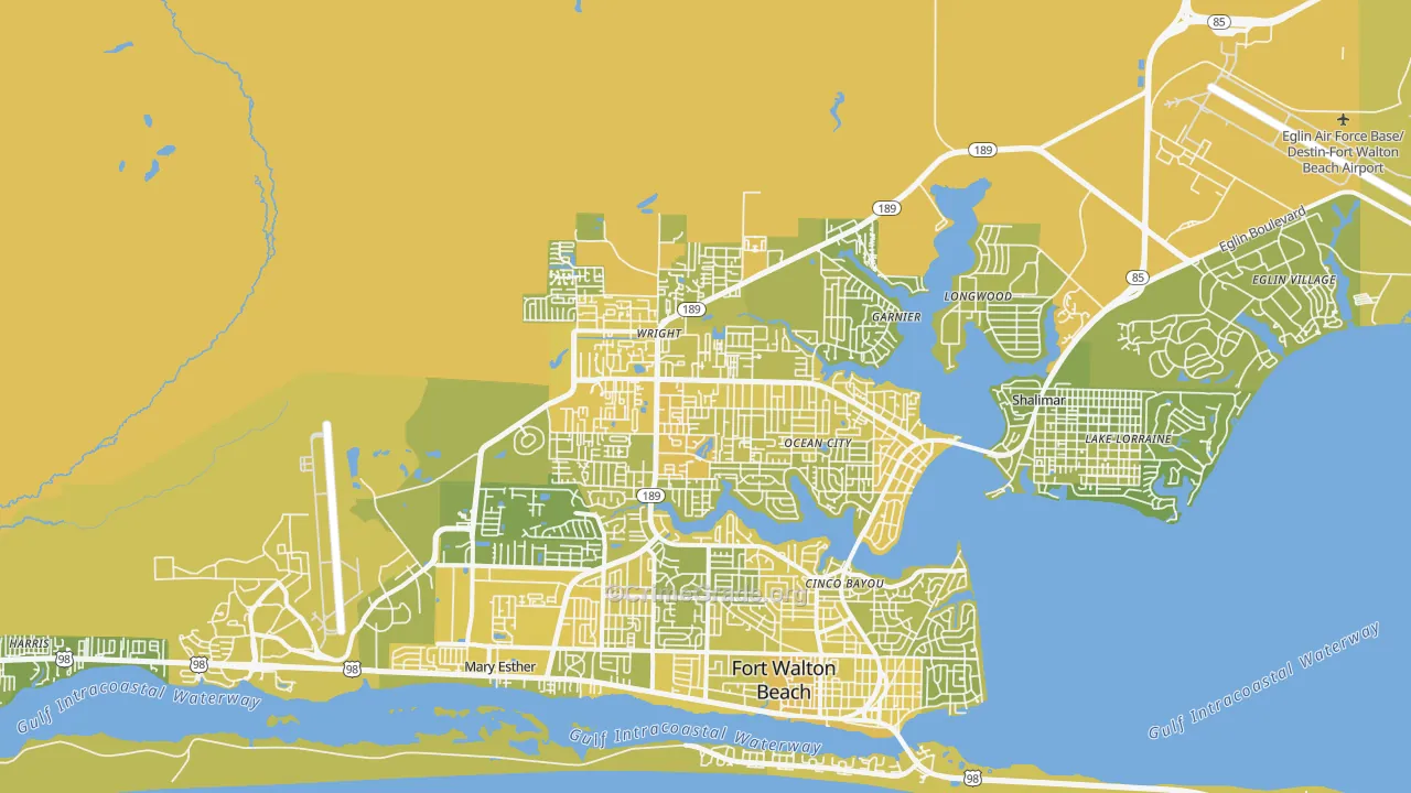 32547, FL Map of Vehicle Theft Rates