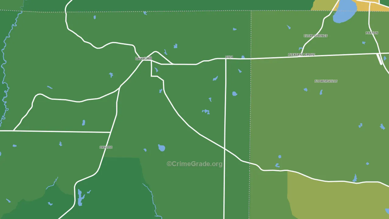 32567, FL Map of Vehicle Theft Rates