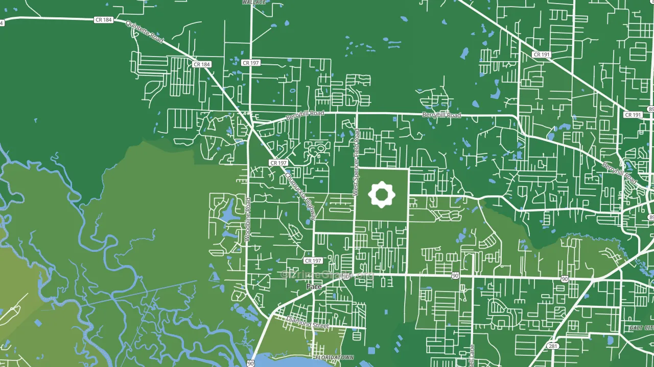 32571, FL Map of Vehicle Theft Rates