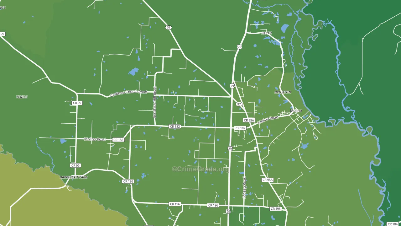 32577, FL Map of Vehicle Theft Rates