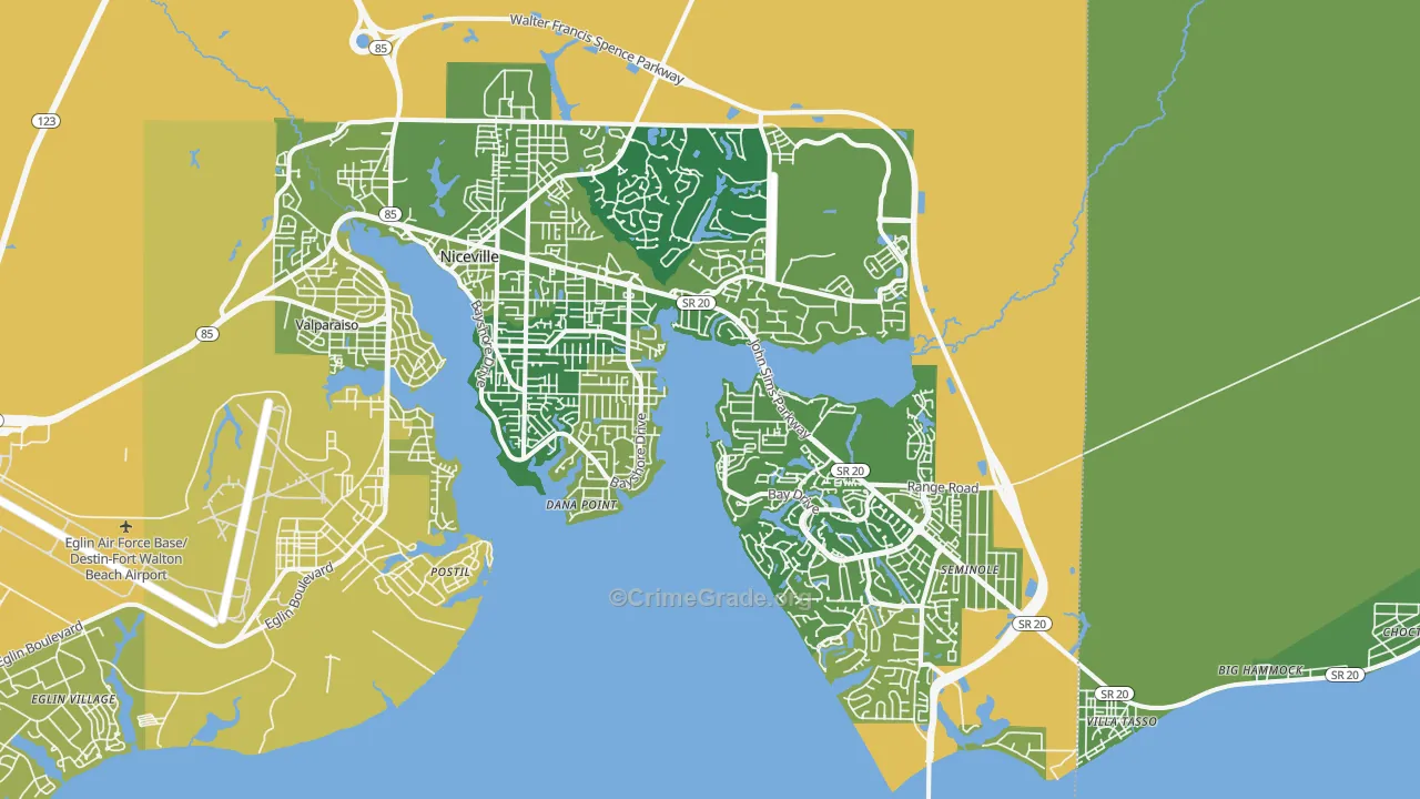 32578, FL Map of Vehicle Theft Rates