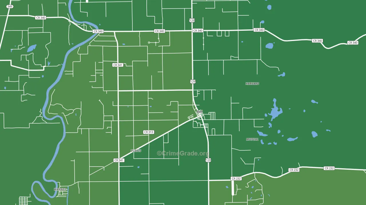 32619, FL Map of Vehicle Theft Rates