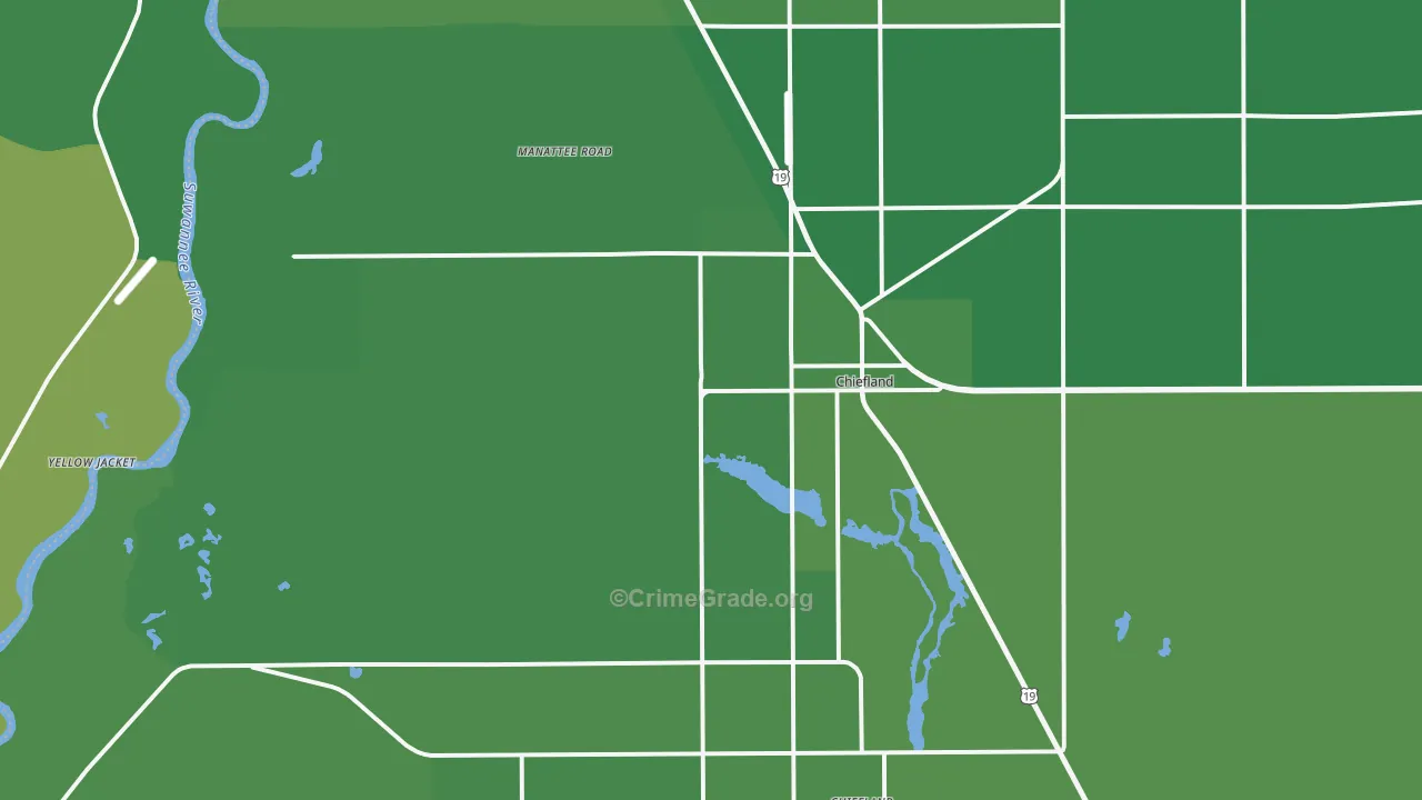 32626, FL Map of Vehicle Theft Rates