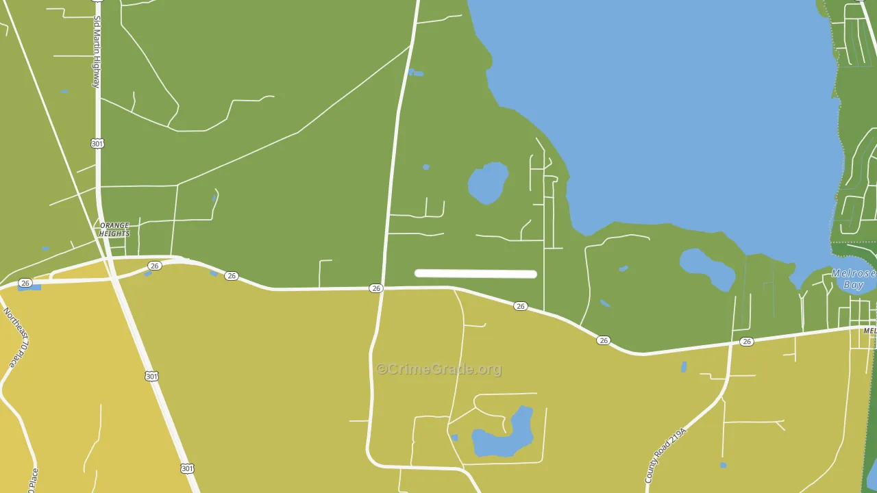 32631, FL Map of Vehicle Theft Rates