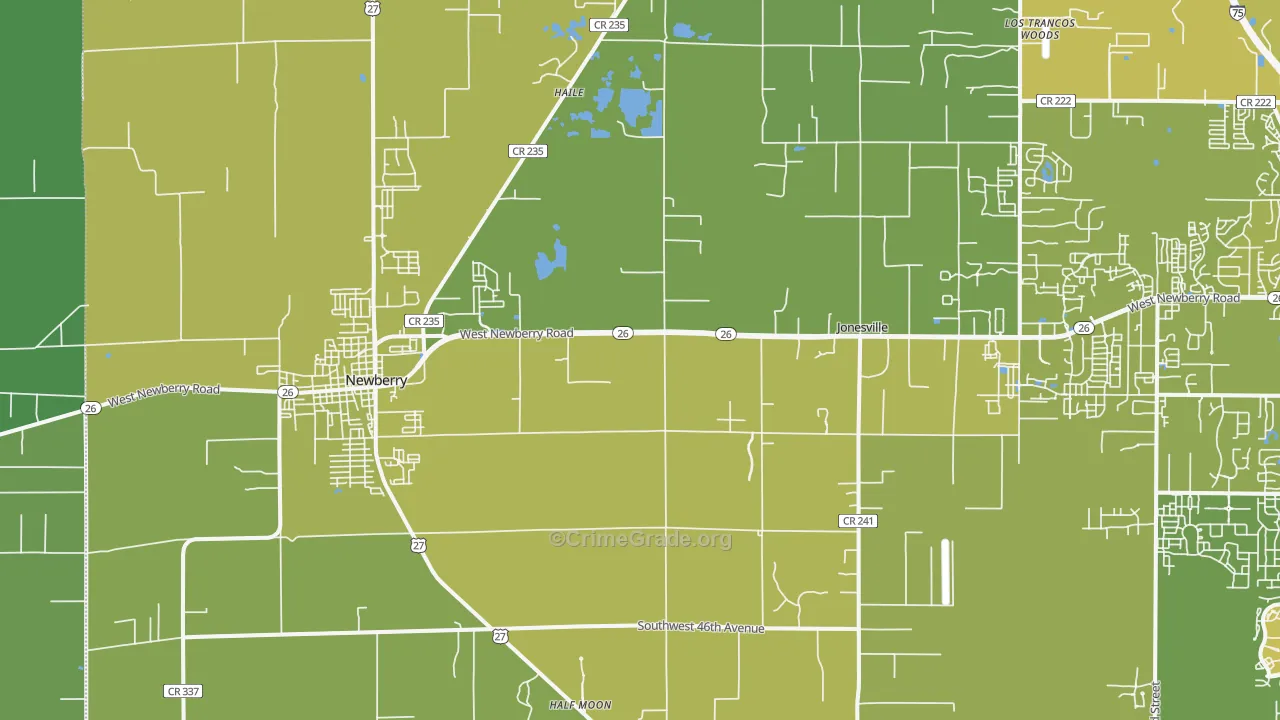 32669, FL Map of Vehicle Theft Rates