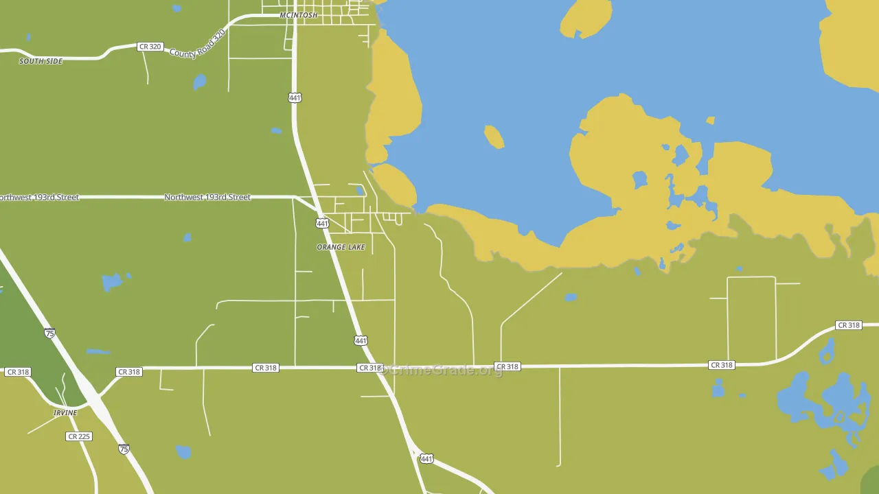 32681, FL Map of Vehicle Theft Rates