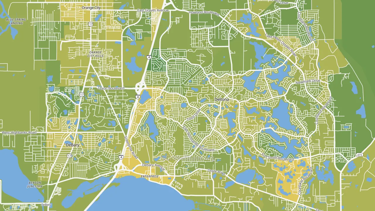 32725, FL Map of Vehicle Theft Rates