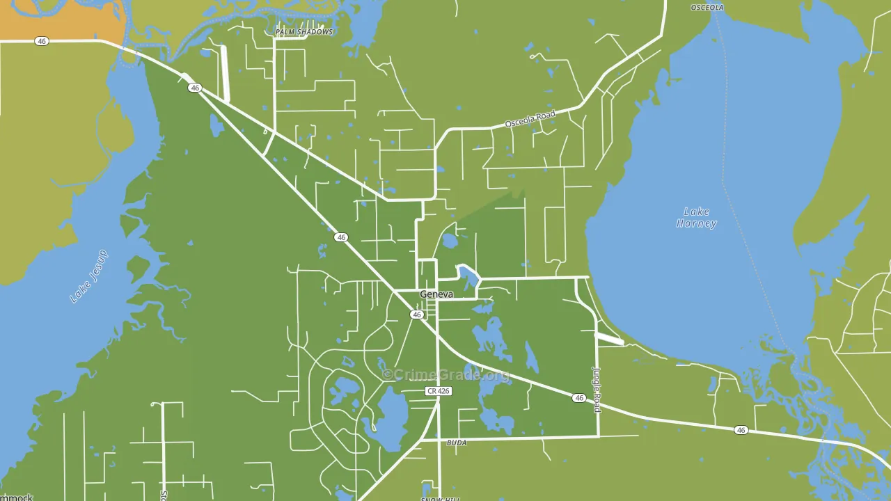 32732, FL Map of Vehicle Theft Rates
