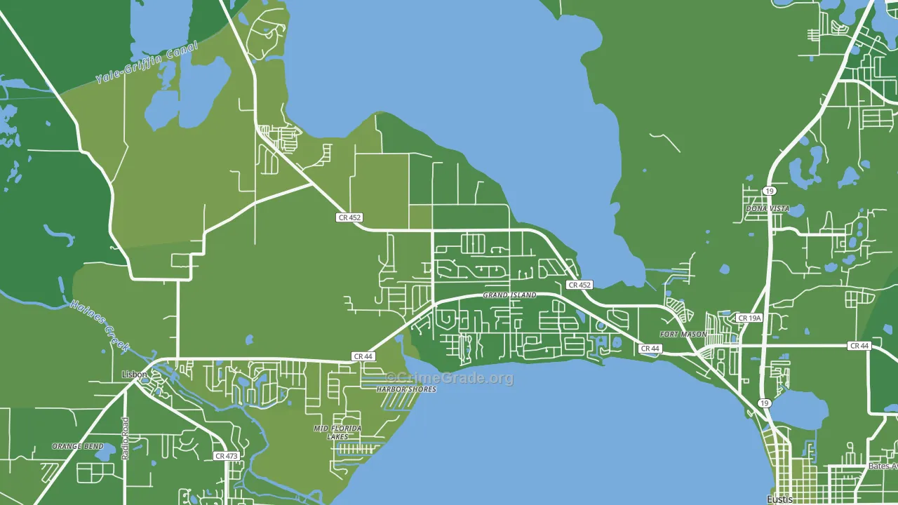 32735, FL Map of Vehicle Theft Rates