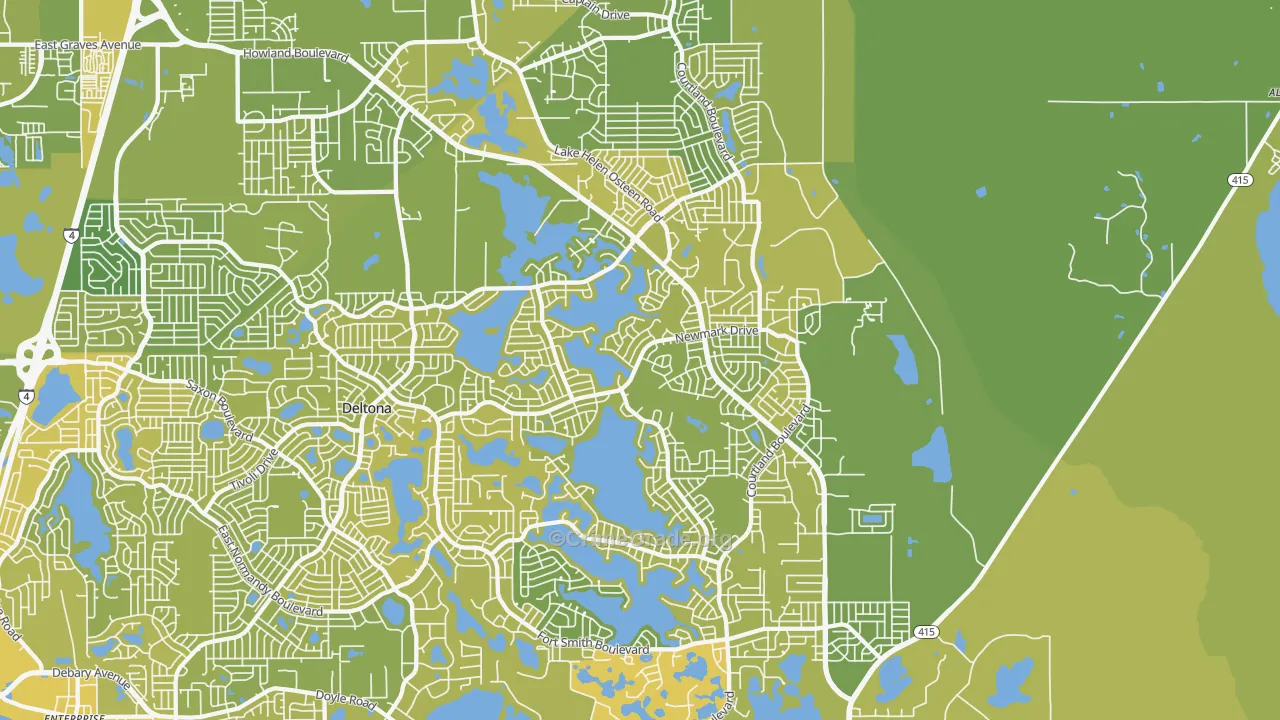 32738, FL Map of Vehicle Theft Rates