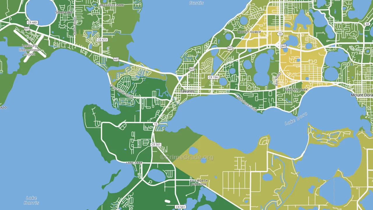 32778, FL Map of Vehicle Theft Rates