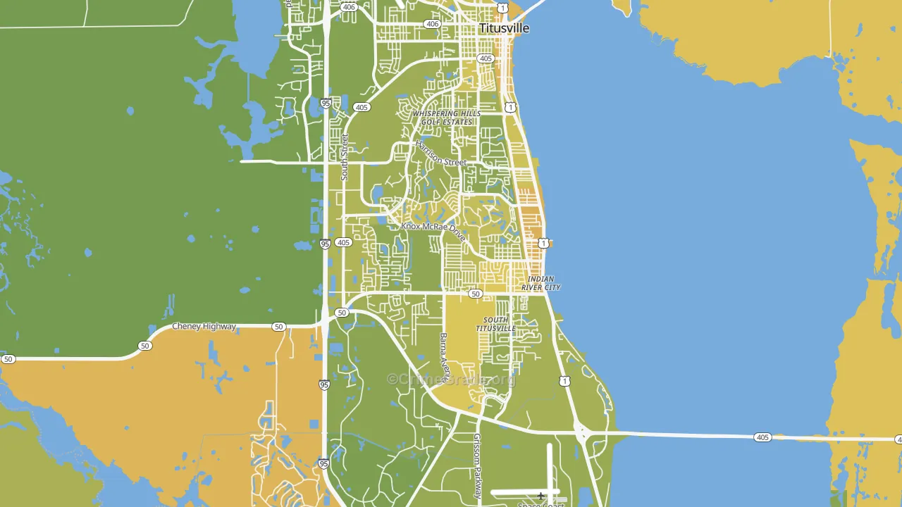 32780, FL Map of Vehicle Theft Rates