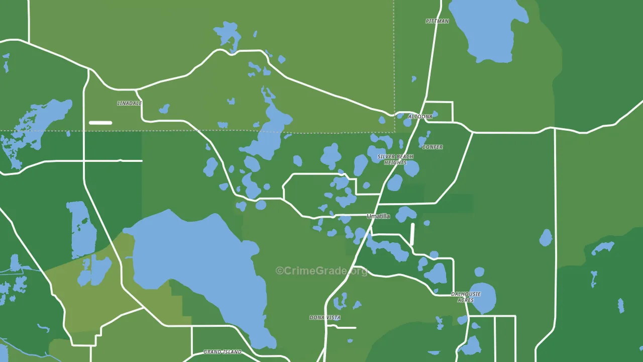 32784, FL Map of Vehicle Theft Rates