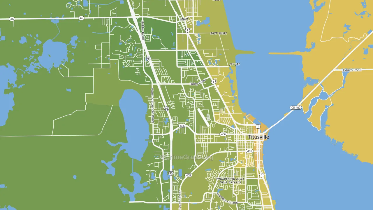 32796, FL Map of Vehicle Theft Rates