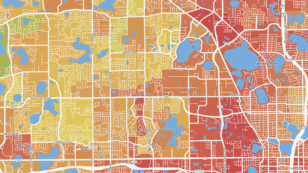 32808, FL Map of Vehicle Theft Rates