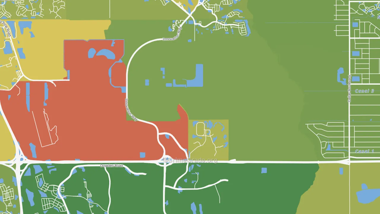 32831, FL Map of Vehicle Theft Rates