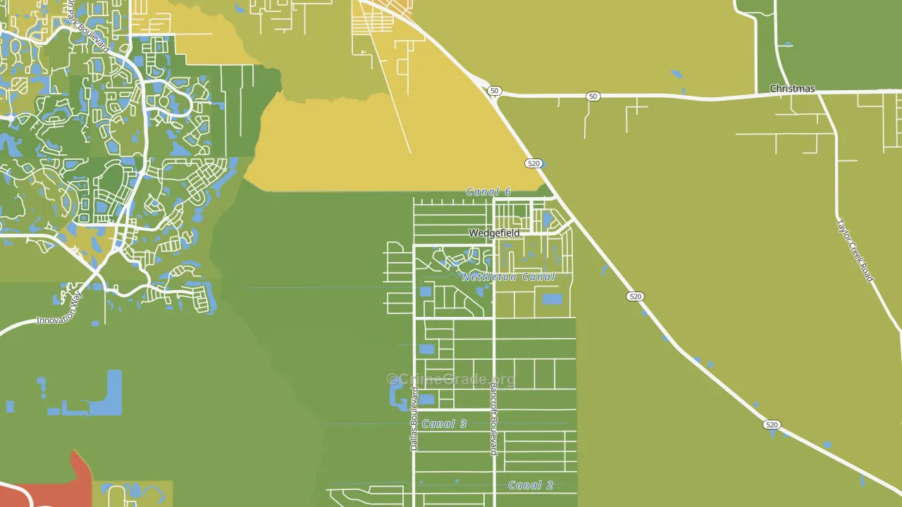 32833, FL Map of Vehicle Theft Rates