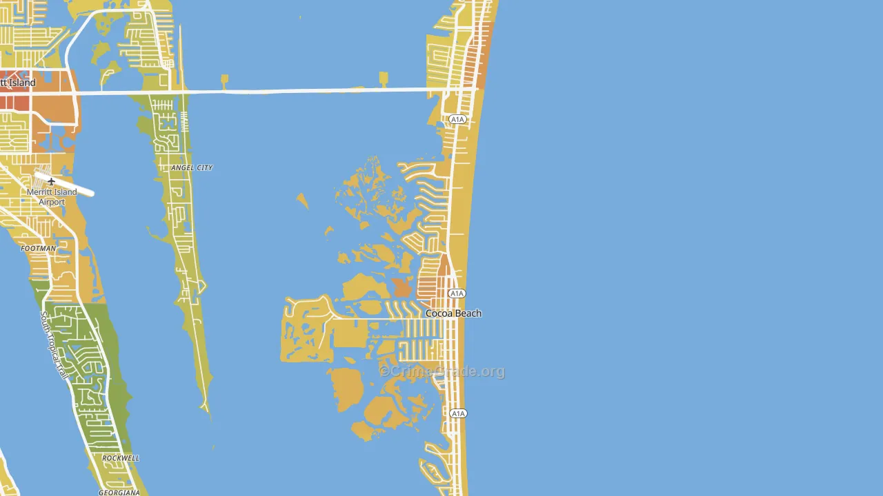 32931, FL Map of Vehicle Theft Rates