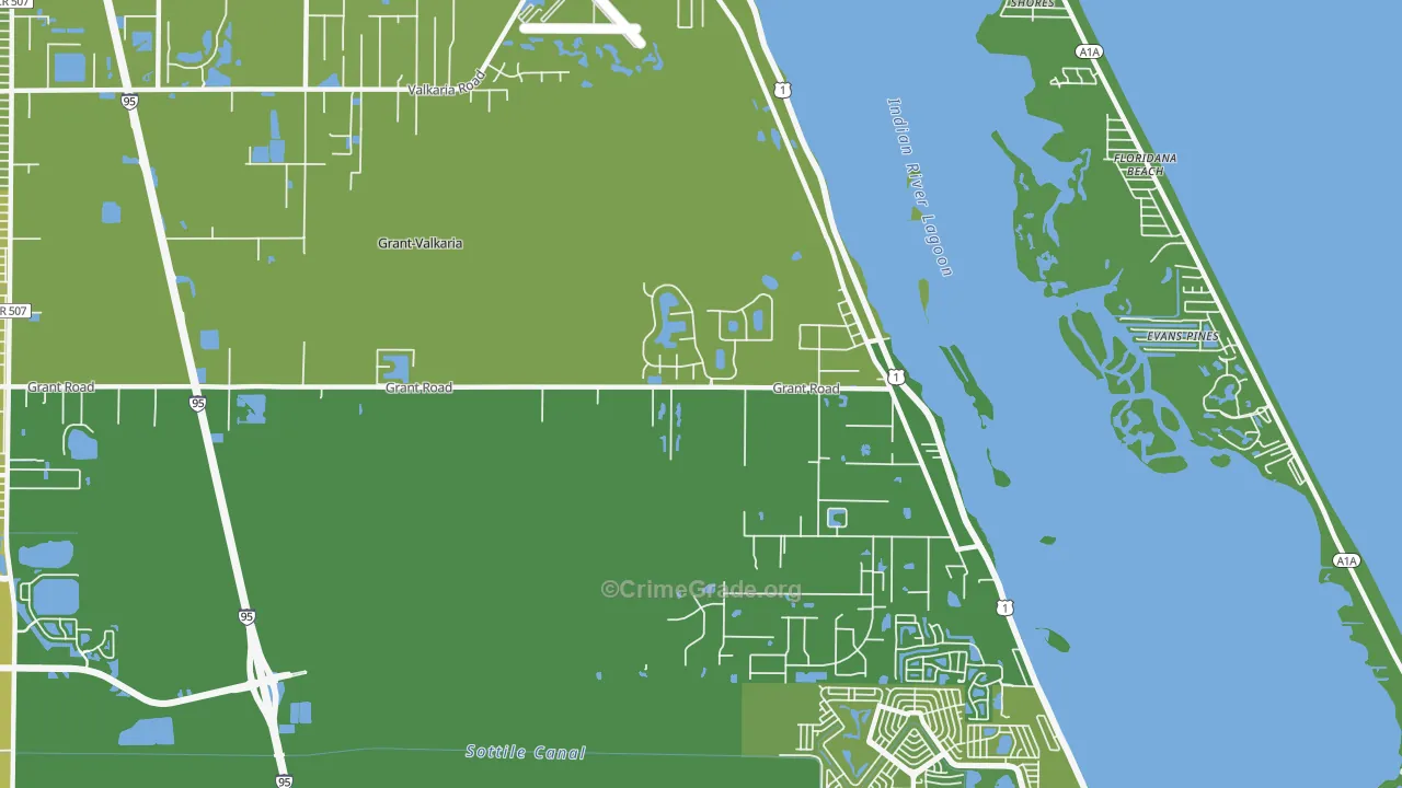 32949, FL Map of Vehicle Theft Rates