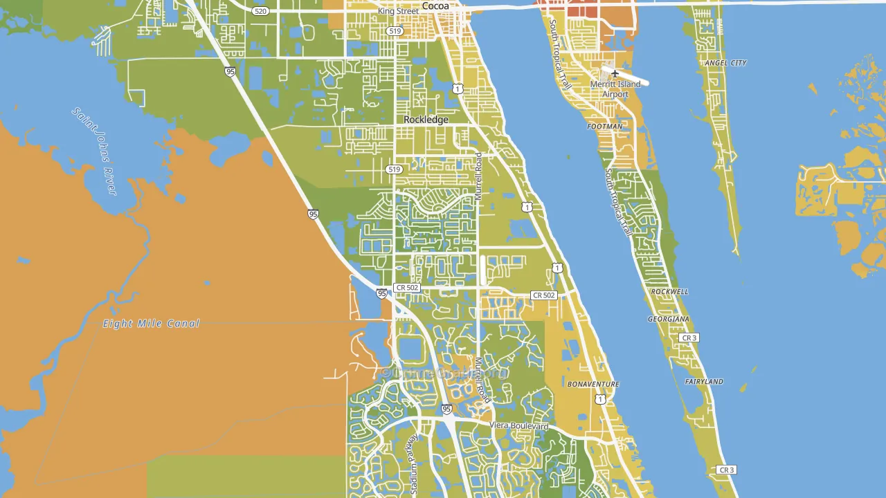 32955, FL Map of Vehicle Theft Rates